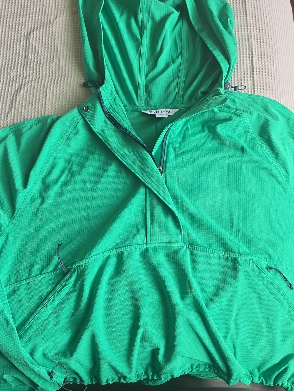 Athleta Women’s Hooded Windbreaker - Bright Green